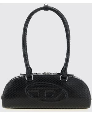 DIESEL 1Dr Dome Bag With Print - Black