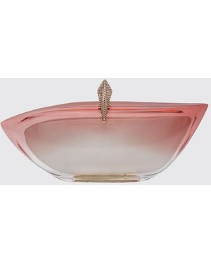 Benedetta Bruzziches Artemisia Crystal-Embellished Methacrylate Clutch - Pink