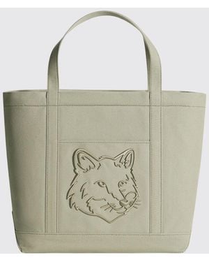 Maison Kitsuné Bolso De Hombro Mujer - Gris