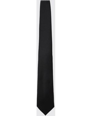 Tagliatore Classic Silk Tie - White