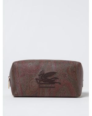 Etro Trousse Da Bagno Pegaso Paisley - Marrone
