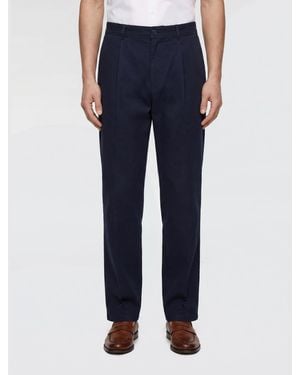 Valentino Tailored Cotton Trousers - Blue