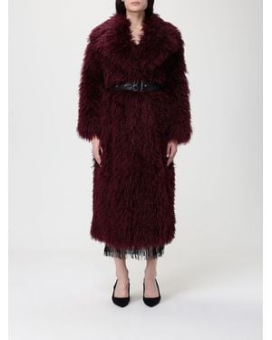Karl Lagerfeld Fur Coat - Red