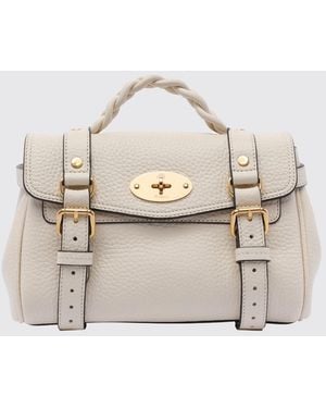 Mulberry Alexa Mini Hammered Leather Bag - Natural