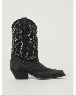 Vic Matié Flat Ankle Boots - Black