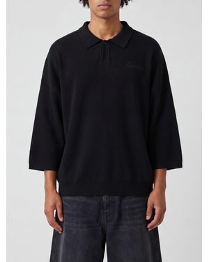 Fear Of God Long-Sleeved Merino Wool Knit Polo - Black