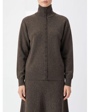 Lemaire Hochgeschlossener Cardigan Aus Reiner Wolle Mit Knopfverschluss - Grau