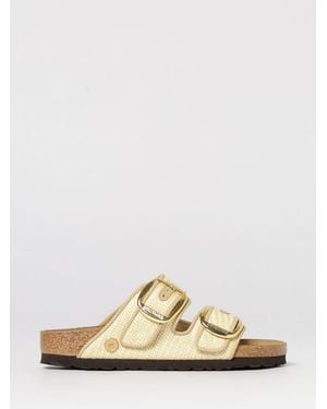 Birkenstock Arizona Big Buckle Braided Raffia Sandals - Natural