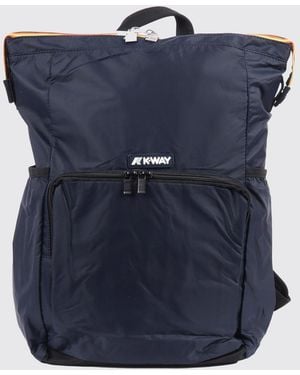 K-Way The Maizy Nylon Backpack With Logo - Blue