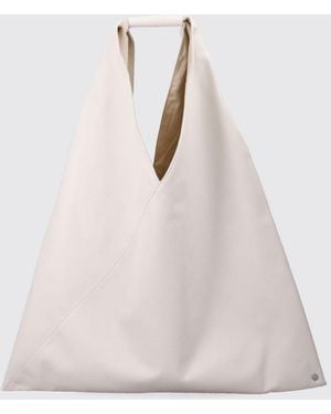 MM6 by Maison Margiela Japanese Shoulder Bag With Stitch - White