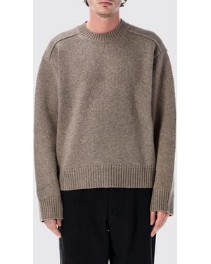 Studio Nicholson Lockerer Pullover Aus Yak Und Merinowolle Mit Rundhals - Grau