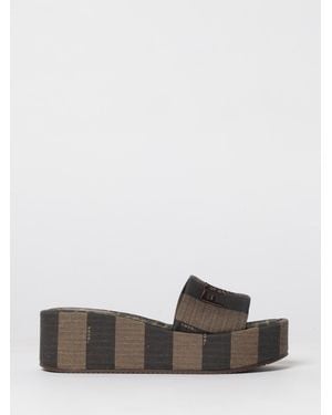 Fendi Sunshine Mules - White