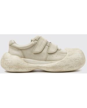 CAMPERLAB Low-Top-Sneaker Caramba Aus Leder Mit Used-Effekt - Weiß