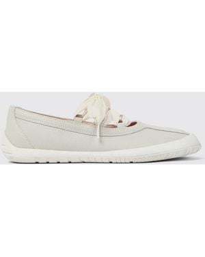 Camper Peu Path+ Leather Ballerina - White