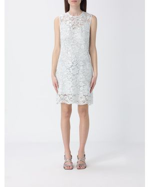 Twinset Lace Mini Dress With Lace Inserts - White