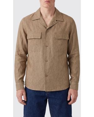 Briglia 1949 Linen Shirt Jacket - Natural