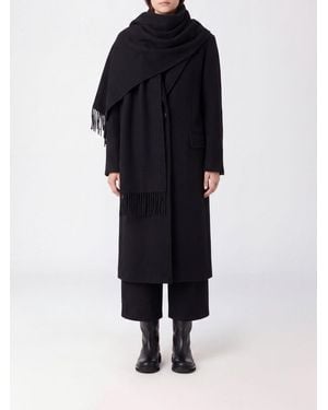 The Attico Relaxed Fit Wool And Cashmere-Blend Long Coat - Blue