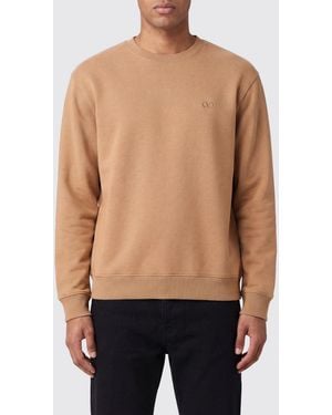 Valentino Crewneck Cotton Sweatshirt With Long Sleeves - Blue
