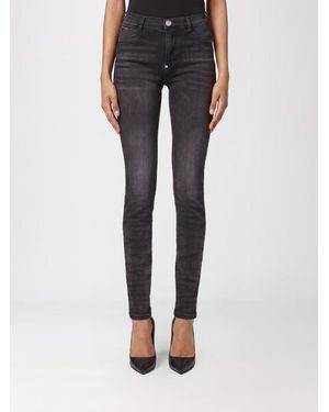 Philipp Plein High-Waisted Skinny Stretch Denim Jeans - Black