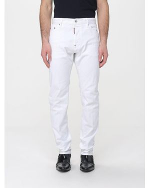 DSquared² Dyed Teddy Stretch Denim Jeans - White