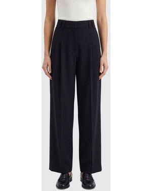 Patrizia Pepe Viscose Blend Wide Leg Trousers - Blue