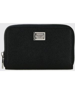 Dolce & Gabbana Dolce &Amp Gabbana Grained Leather Wallet - Black