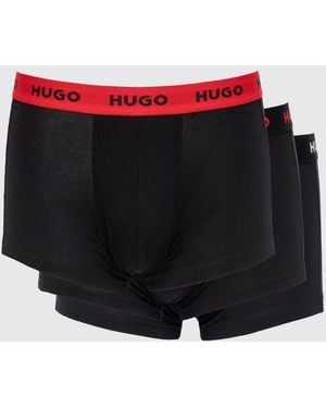 HUGO Set De 3 Bóxers De Algodón Elástico - Negro