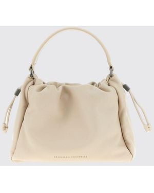 Brunello Cucinelli Schultertasche Damen - Natur