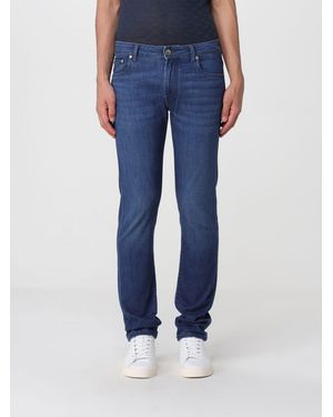 Corneliani Slim Fit Denim Jeans - Blue