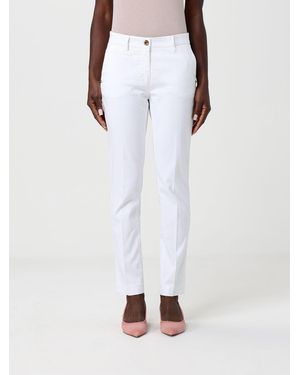 Mason's Stretch Cotton Slim Fit Trousers - White
