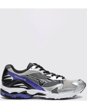 Mizuno Wave Rider 10 Mesh-Sneaker Mit Laminierten Einsätzen Und Logo - Weiß