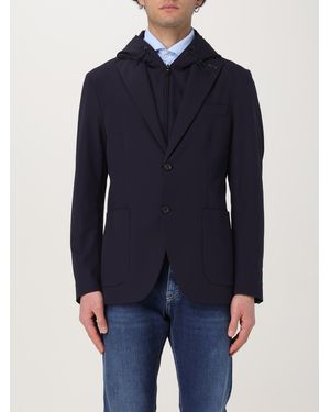 Paul & Shark Hooded Blazer Detachable Hood - Blue