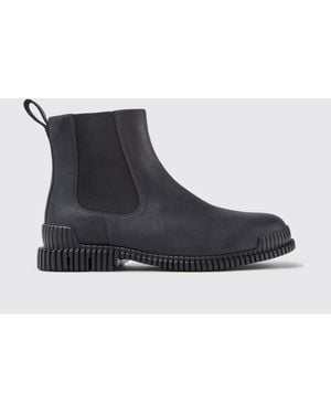 Camper Pix Smooth Leather Chelsea Boots With Elasticised Ankle And Pull Tab - Black