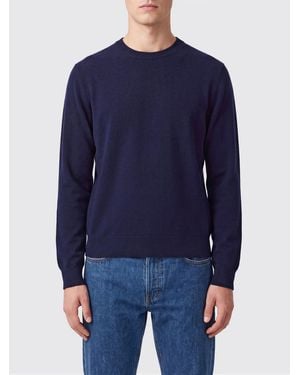 Comme des Garçons Pullover Aus Reiner Lammwolle Mit Rundhalsausschnitt - Blau