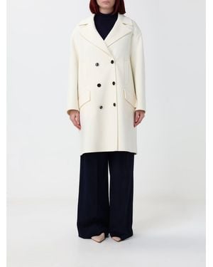 SIMONA CORSELLINI Manteau Croisé En Laine Avec Applications De Bijoux - Blanc