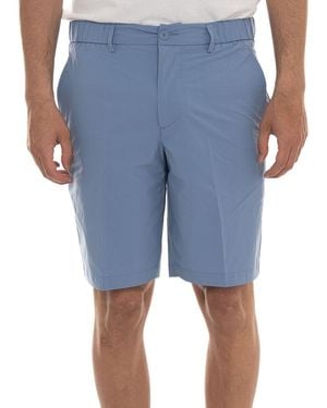 BOSS Mid-Rise Jersey Chino Shorts With Slash Pockets - Blue