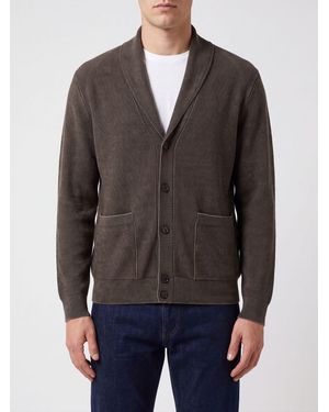 Brioni Shawl Collar Cardigan - Grey