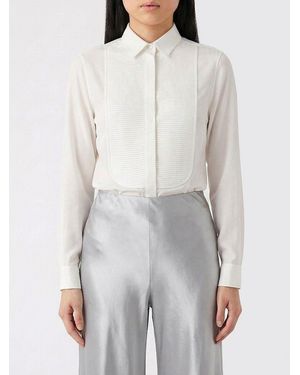 Tom Ford Silk Dress Shirt With Pleated Bib - Gray
