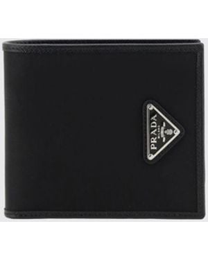 Prada Re-Nylon Wallet With Triangle Logo - White