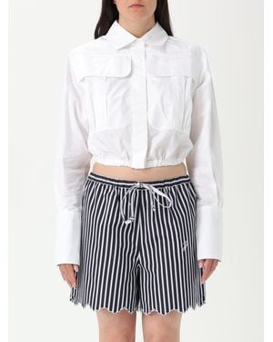 Patou Camicia Cropped - Bianco