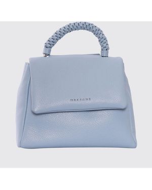 Orciani Sveva Sense Scooby Grained Calf Leather Handbag - Blue