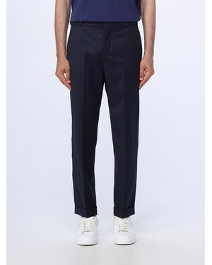 Balmain Pants In Wool Twill - Blue