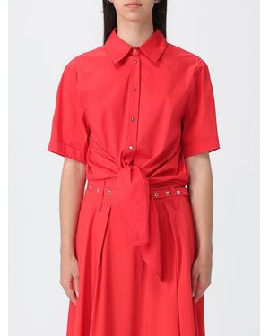 Liu Jo Camisa Cropped De Algodón - Rojo