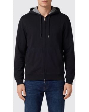 Brunello Cucinelli Full-Zip Cotton Hoodie With Drawstring - Blue