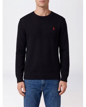 Polo Ralph Lauren Baumwollpullover Mit Rundhalsausschnitt Und Ikonischem Gesticktem Pony-Logo - Blau