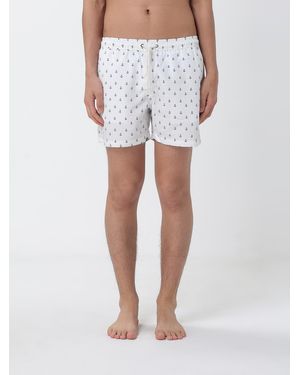 Brooksfield Bañador De Tejido Técnico Estampado - Blanco