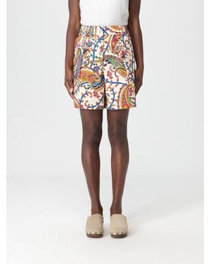 Etro Cotton Paisley Shorts - White