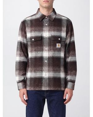 Carhartt Esterson Long-Sleeved Check Cotton Shirt - Gray