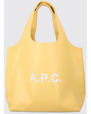A.P.C. Ninon Faux Leather Shoulder Bag - Yellow
