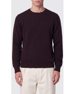 Drumohr Pullover Aus Reinem Kaschmir Mit Rundhalsausschnitt Und Rippbündchen - Blau